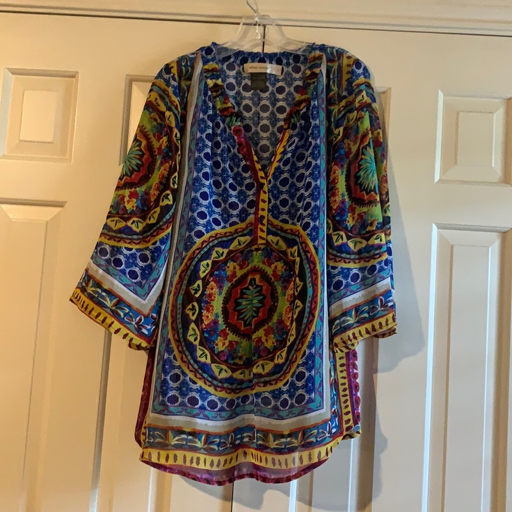 Multi color blouse. Size Large